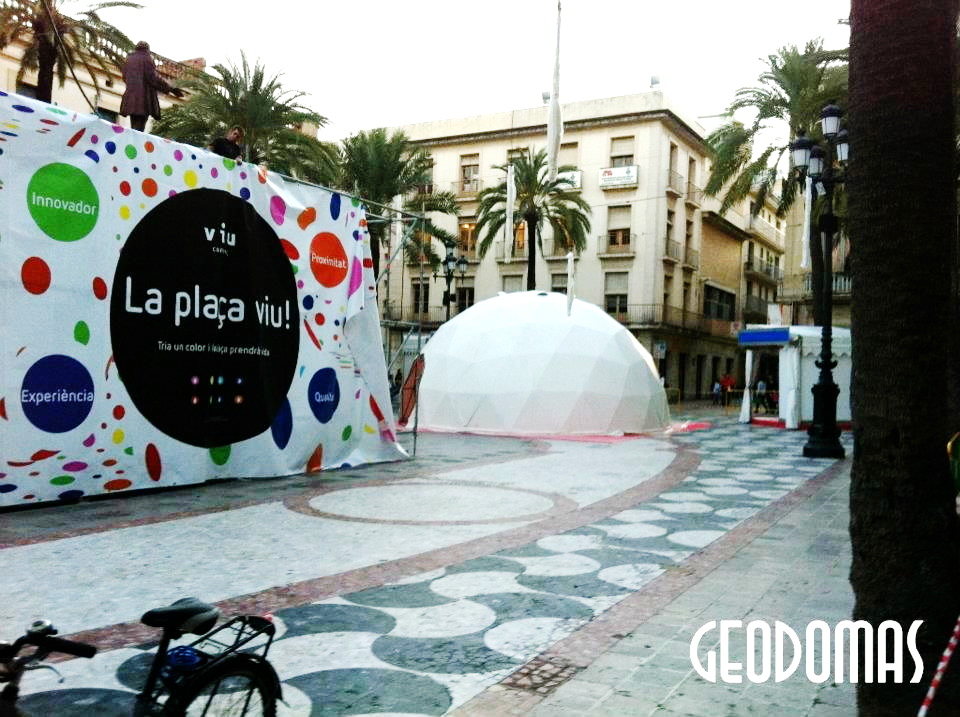 Portable Ø8m Dome for Viu Comercial Mall | Vilanova, Spain