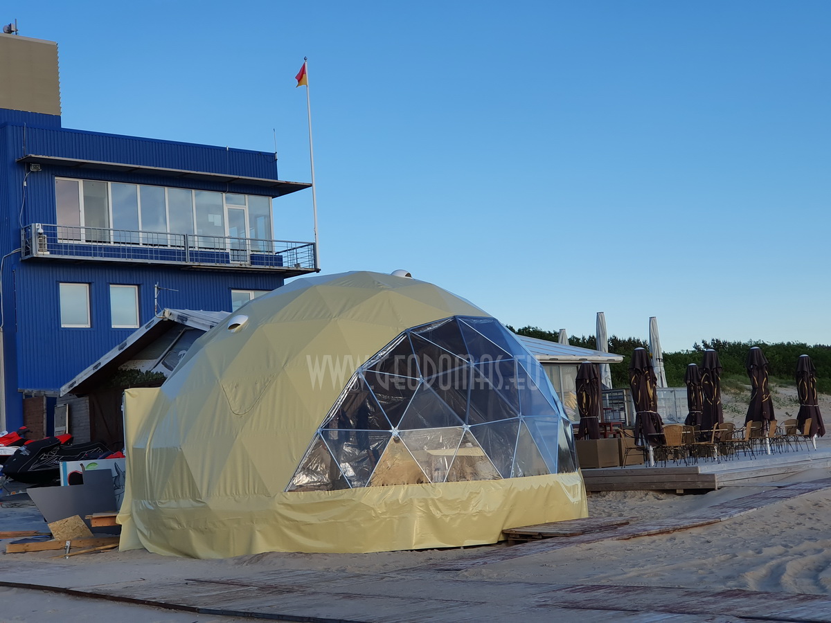50m² Glamping Dome Ø8m VIP ROOM | Palanga Life Guard Station, Lithuania