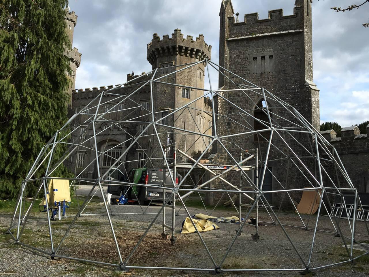 Portable Dome Ø8m for Charleville Castle Event, Tullamore, Ireland