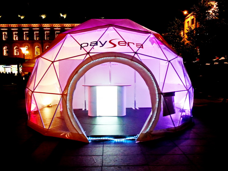 Portable Dome Ø6m For PAYSERA – Global Transfers Company | Lithuania