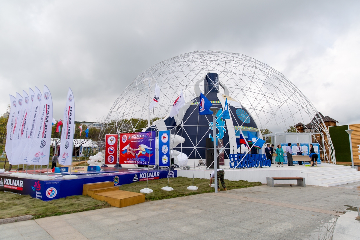 Eastern Economic Forum Ø22m Geodesic Dome, 2017 | Vladivostok, Russia