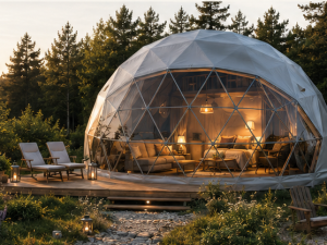 GLAMP 50  Ø8m ▪︎ 50m² | HELÅRS