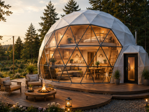 GLAMP PRO 70  Ø8m ▪︎ 50m² | HELÅRS
