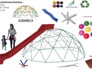 12m2 PLAYGROUND Ø4m ICO F3 LOW H1.7m