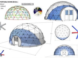 78m2 PORTABLE Ø10m ICO F4 H5m