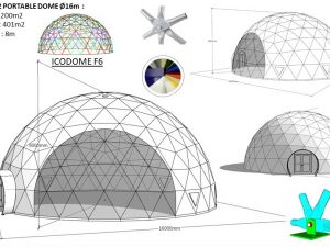 200m2 МОБИЛЬНЫЙ Ø16m ICO F6 H8m