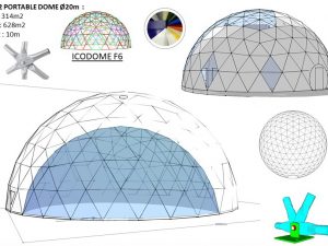314m2 PORTABLE Ø20m ICO F6 H10m